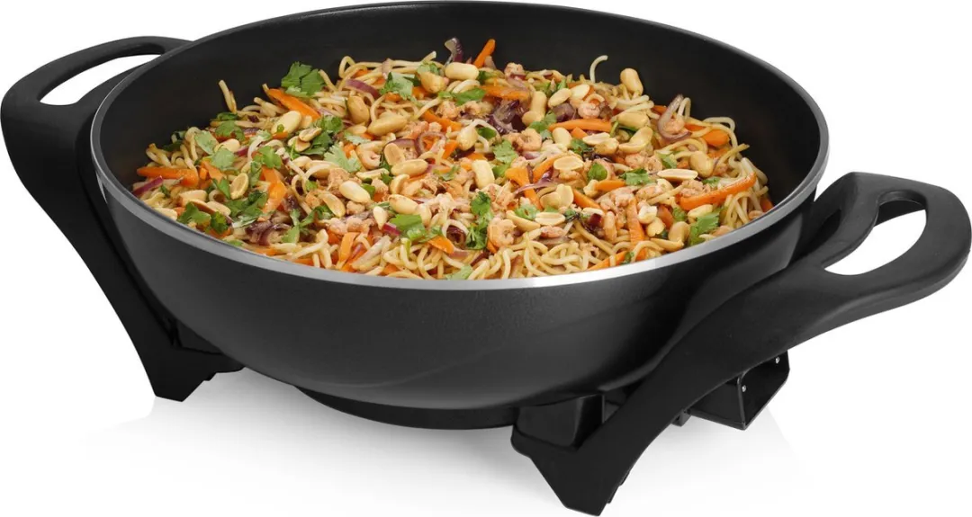 Blaupunkt MEN00835 Elektrische Wok 1500W - Ø33cm - 4,5L - Zwart