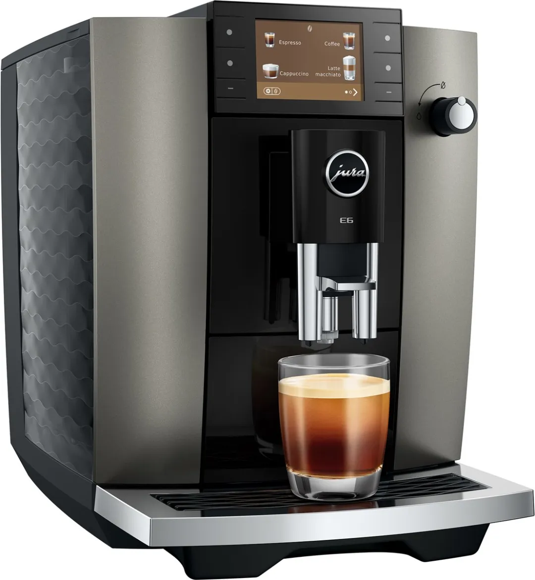 Jura E6 Dark Inox Volautomatische Espressomachine