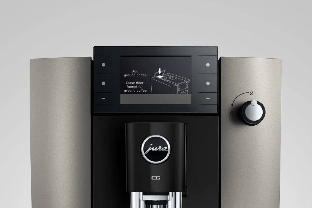 Jura E6 Dark Inox Volautomatische Espressomachine