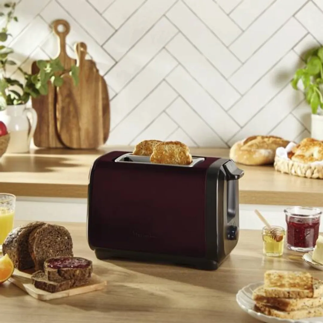 Moulinex LT5S05E0 Broodrooster 2 Sneden 1300W - Zwart/Rood