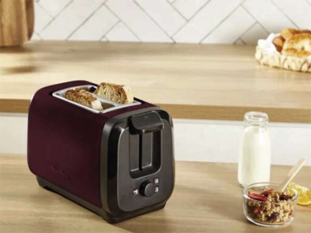 Moulinex LT5S05E0 Broodrooster 2 Sneden 1300W - Zwart/Rood