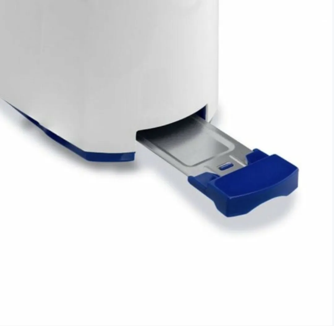 Blaupunkt Broodrooster Compact 750W - 2 Sandwiches - Wit/Blauw