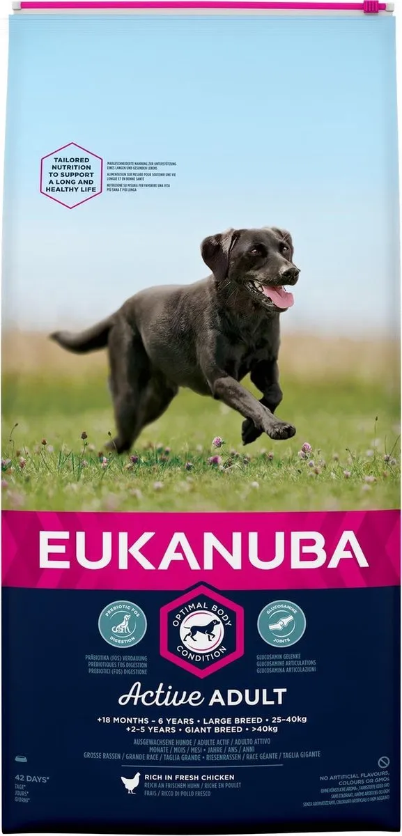 Eukanuba Dog Adult Large Breed Kip - 15 kg