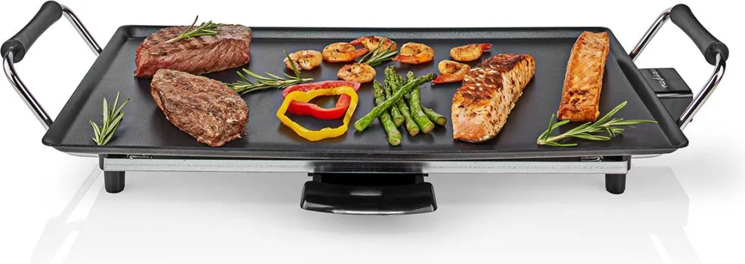 Nedis Teppanyaki Bakplaat FCTE110EBK50 - 2000W - 6 Personen - Zwart