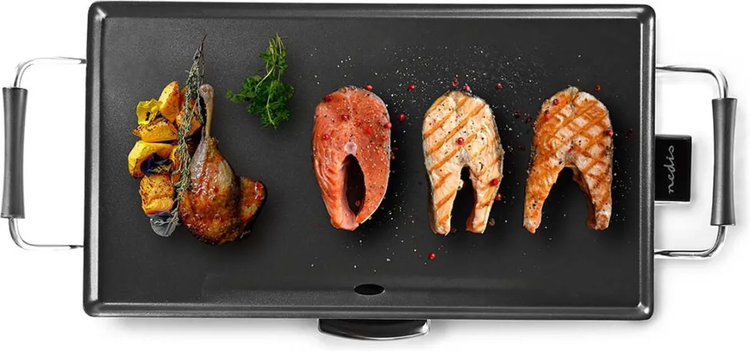 Nedis Teppanyaki Bakplaat FCTE110EBK50 - 2000W - 6 Personen - Zwart