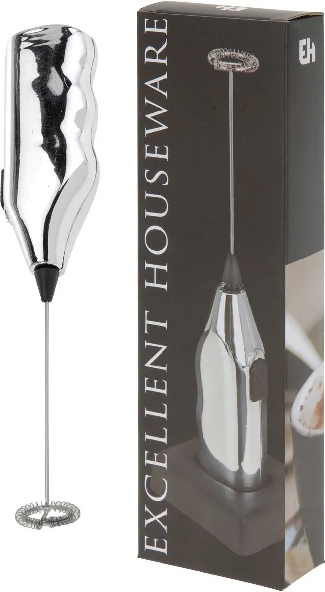 Excellent Houseware Cappuccinoklopper - Chroom - 1 Snelheid