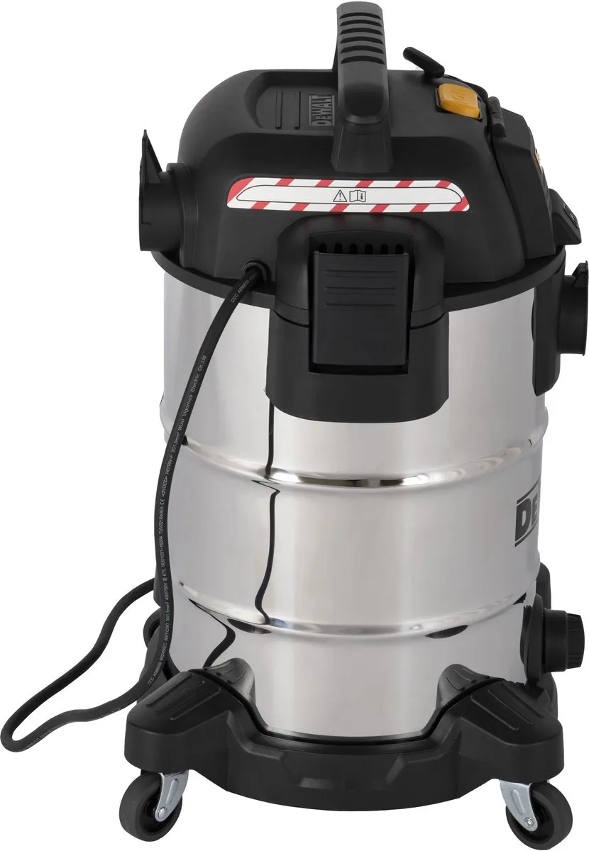 DeWalt DXV30SAPTA Industriële Stofzuiger 30L - Nat & Droog - Zwart/Zilver