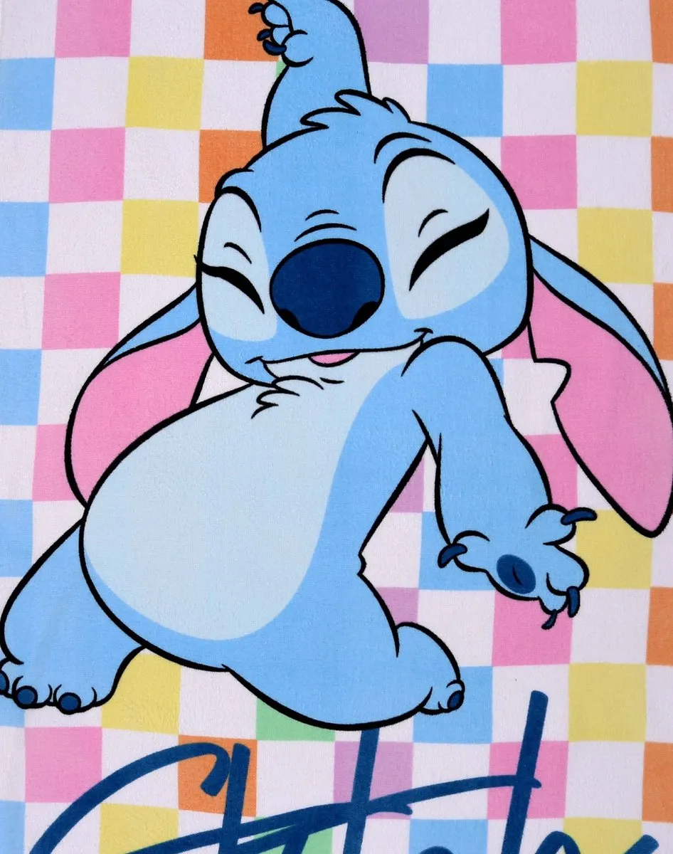 Disney Stitch Kleurige Badhanddoek - 70x140 cm - afbeelding 5 van 5