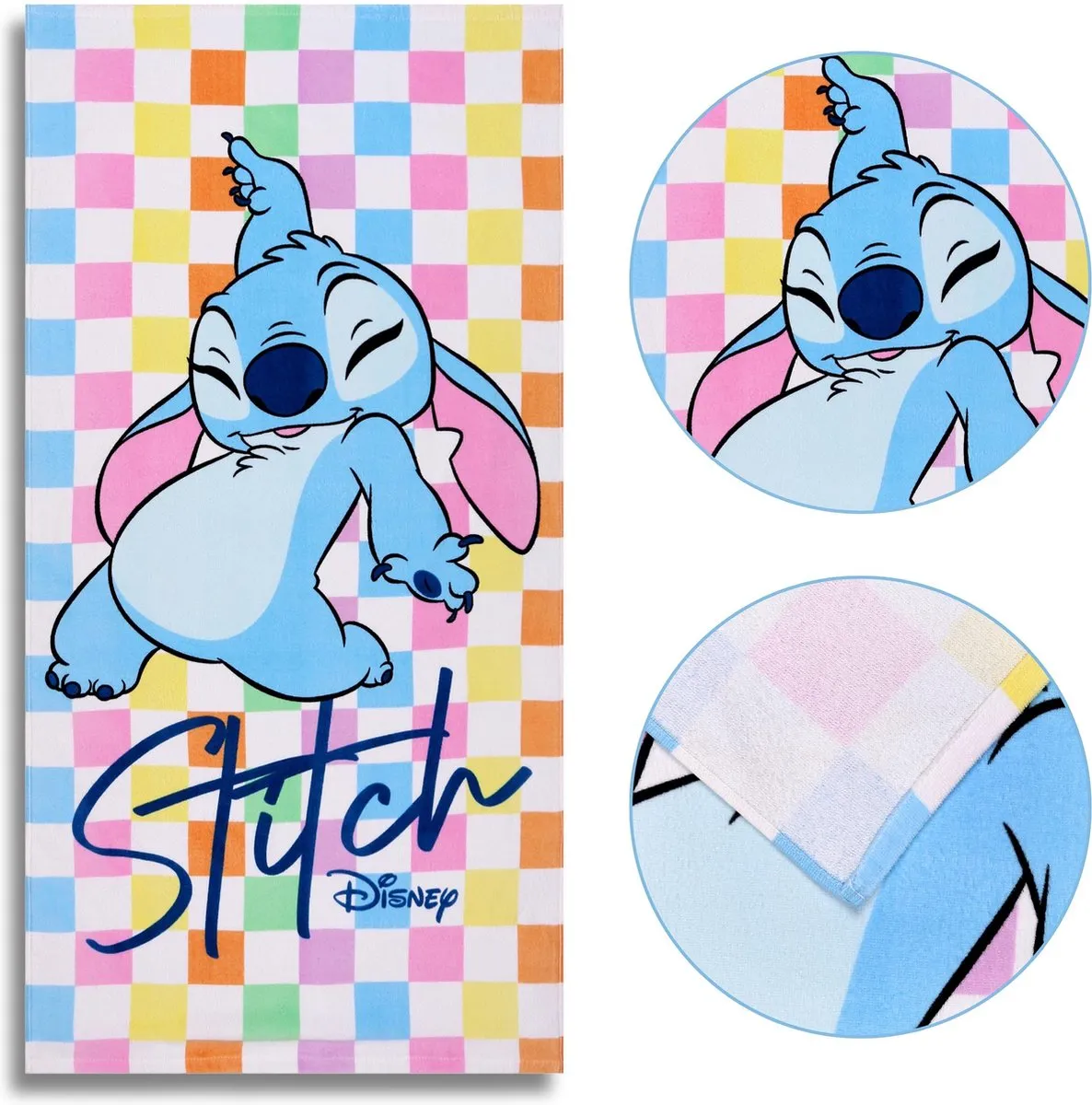 Disney Stitch Kleurige Badhanddoek