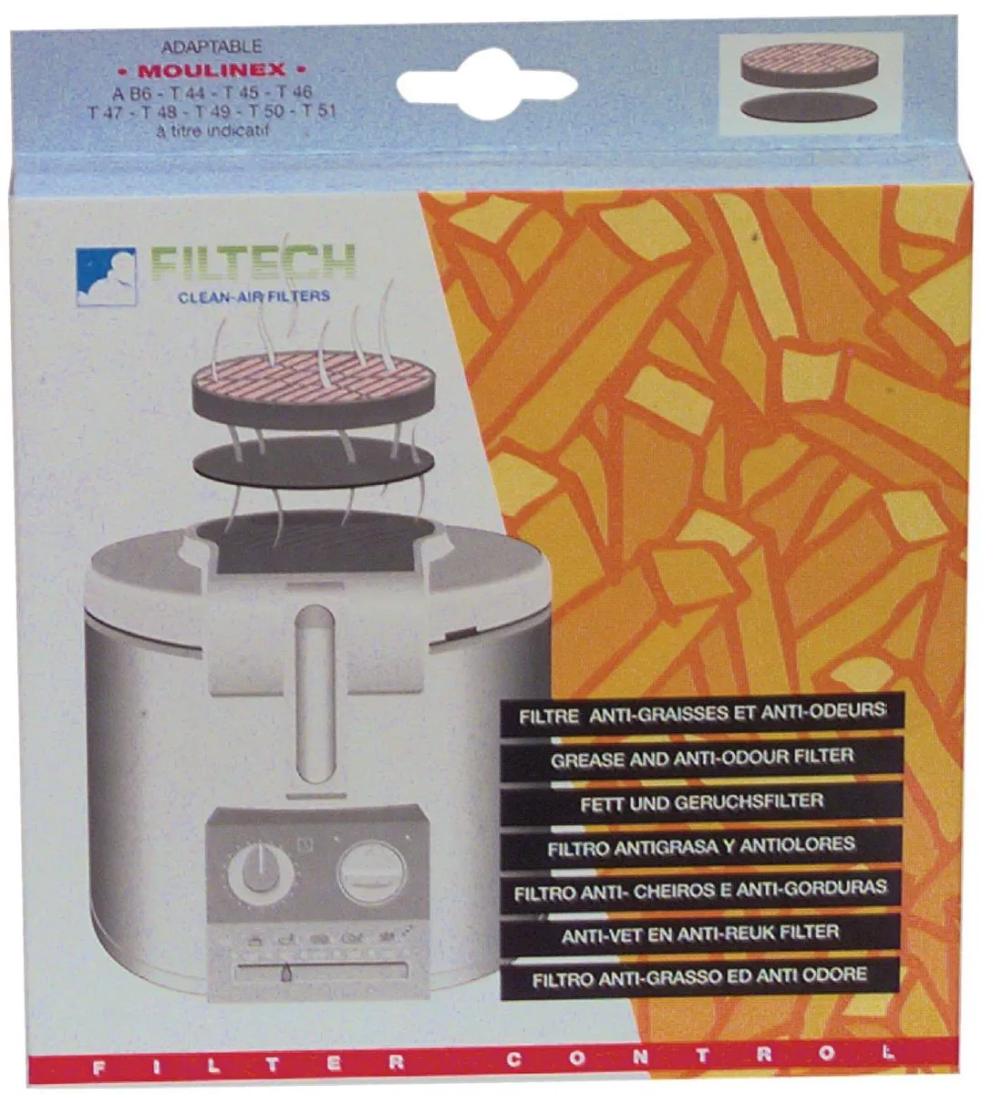 Moulinex Friteusefilter W8-65027/A - Wit