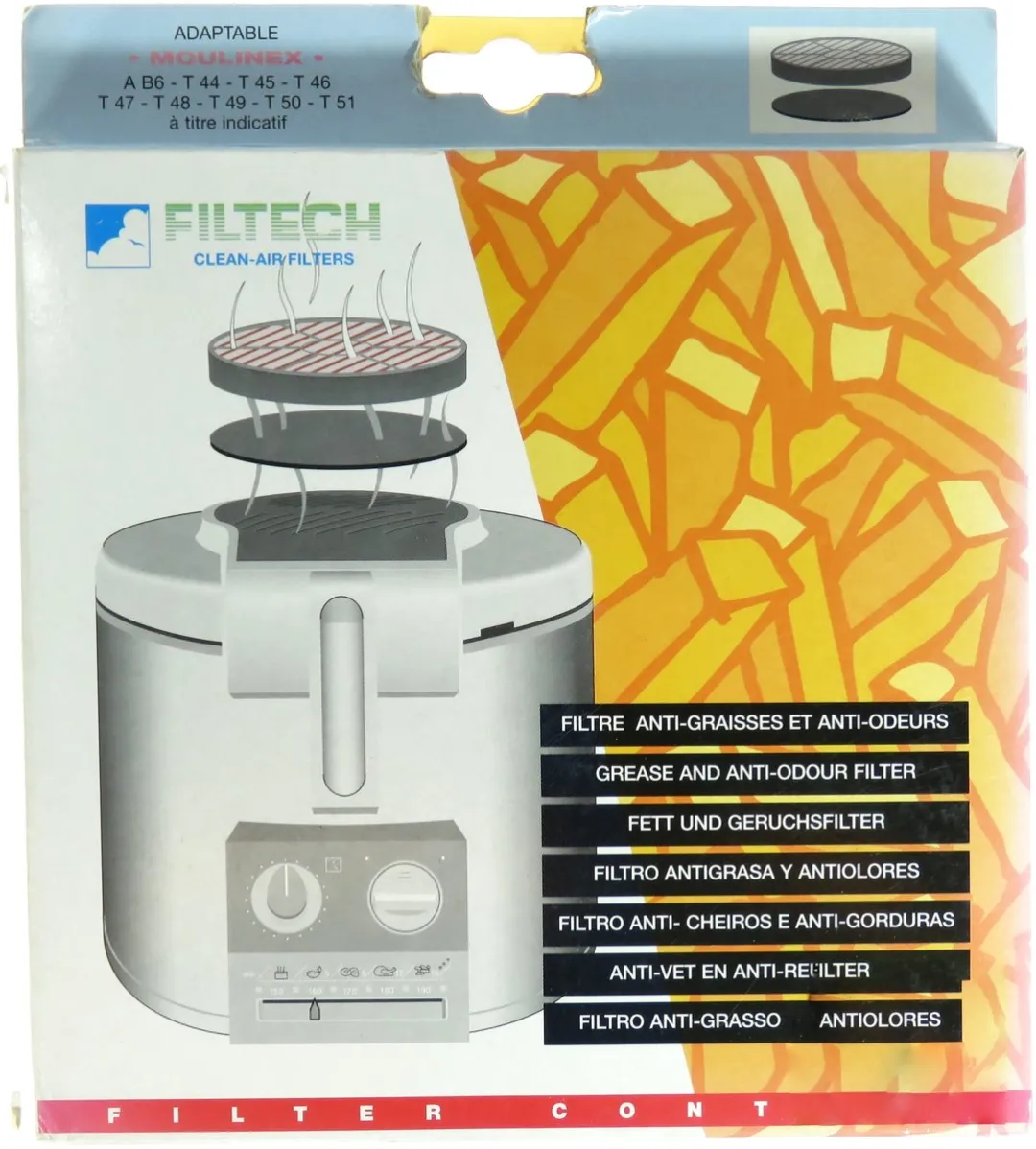 Moulinex Friteusefilter W8-65027/A - Wit