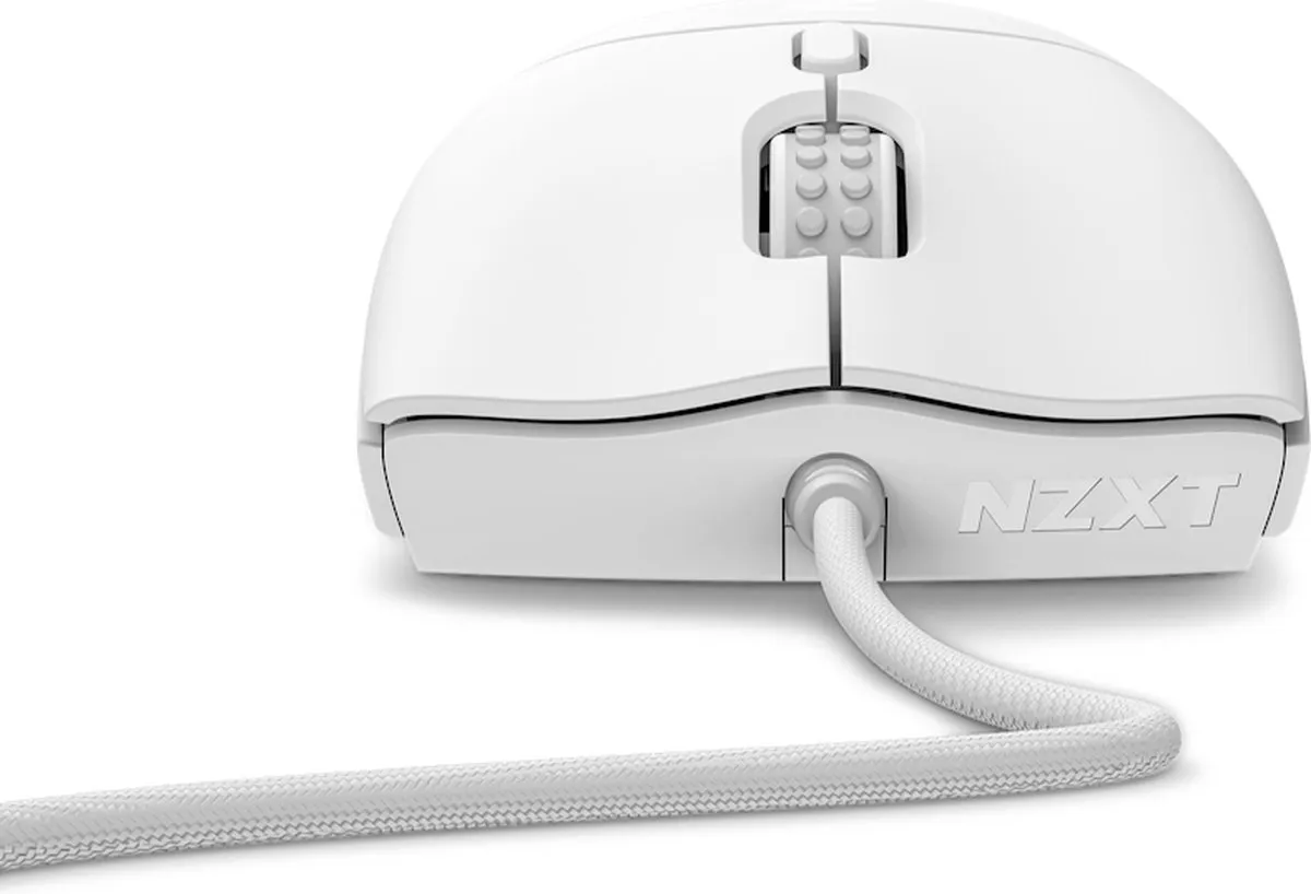 NZXT Lift 2 Symm White - Muis Gaming - 5 Knoppen - USB A - 26000 dpi - Wit