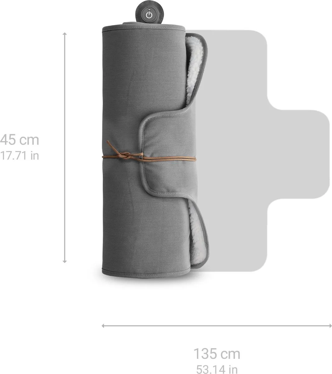 Medisana OL 800 Outdoor Warmtedeken - 10W - Grijs