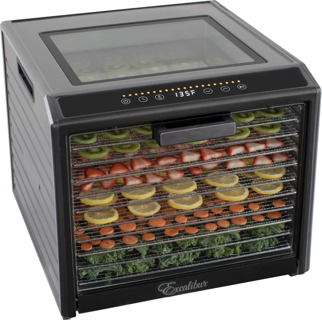 Chef'sChoice Excalibur DH10SS Voedseldroger 800W - 10 RVS Lades - Zwart