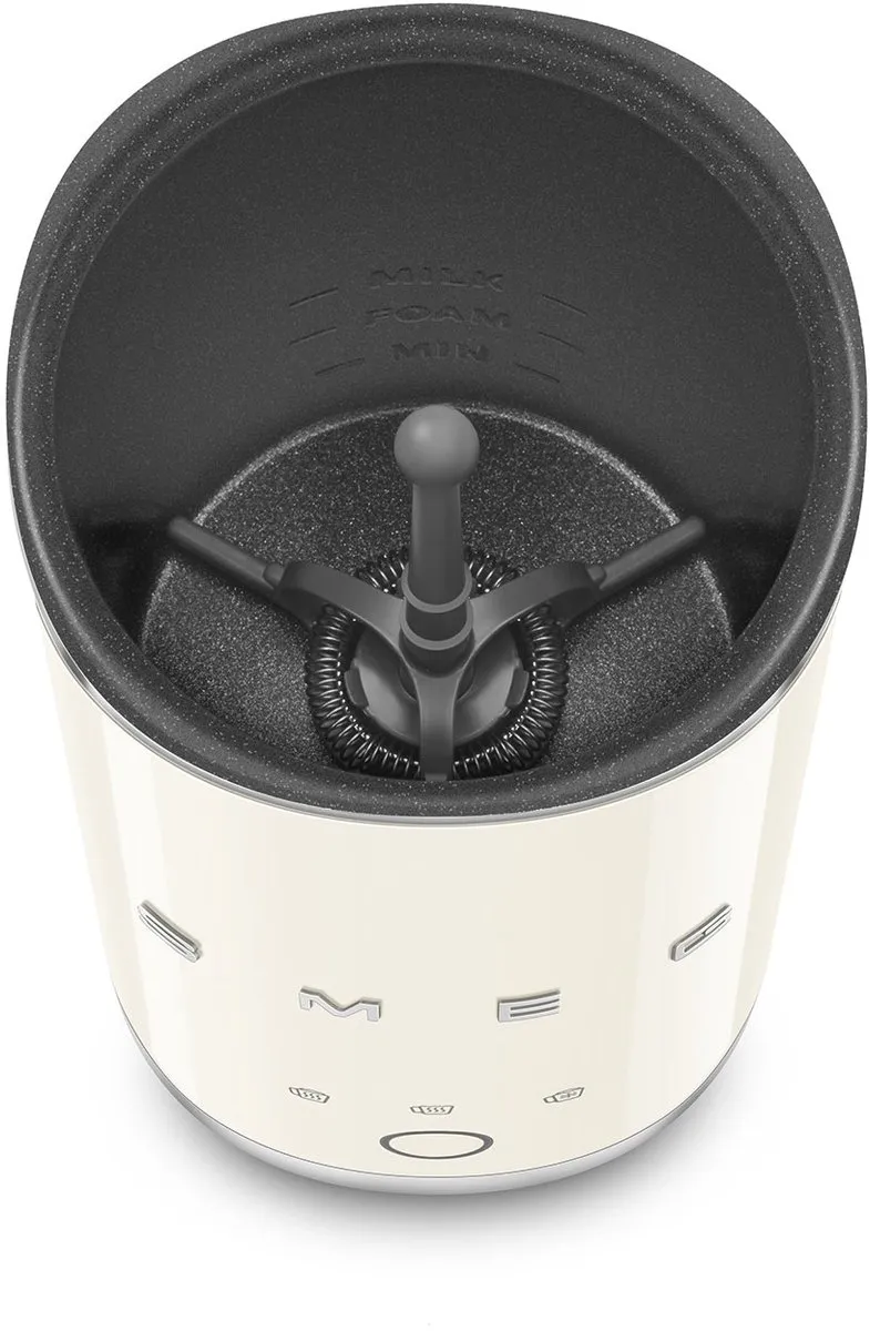 Smeg MFF02CREU Melkopschuimer - 500W - 180ml - Crème - afbeelding 6 van 6