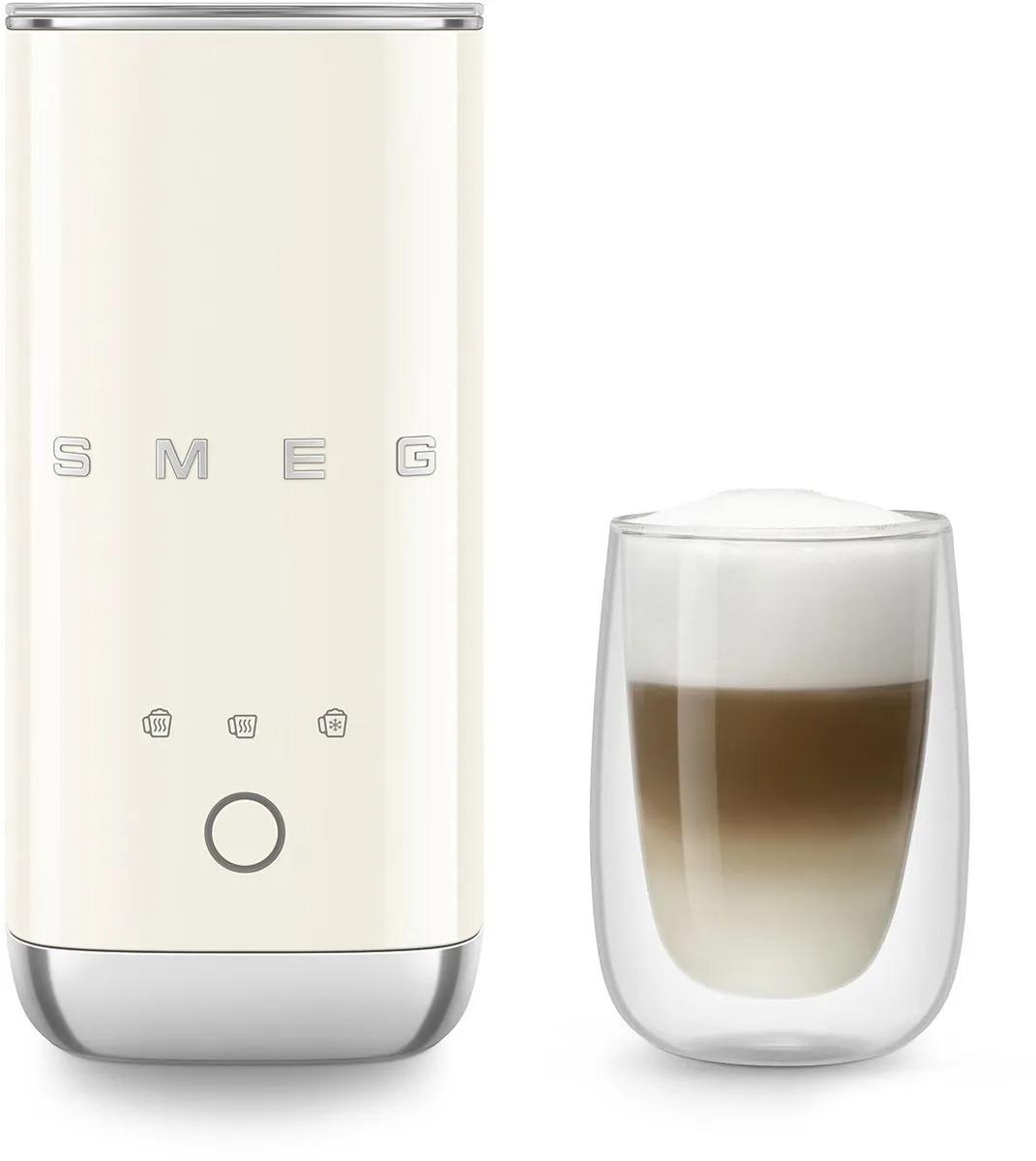 Smeg MFF02CREU Melkopschuimer - 500W - 180ml - Crème