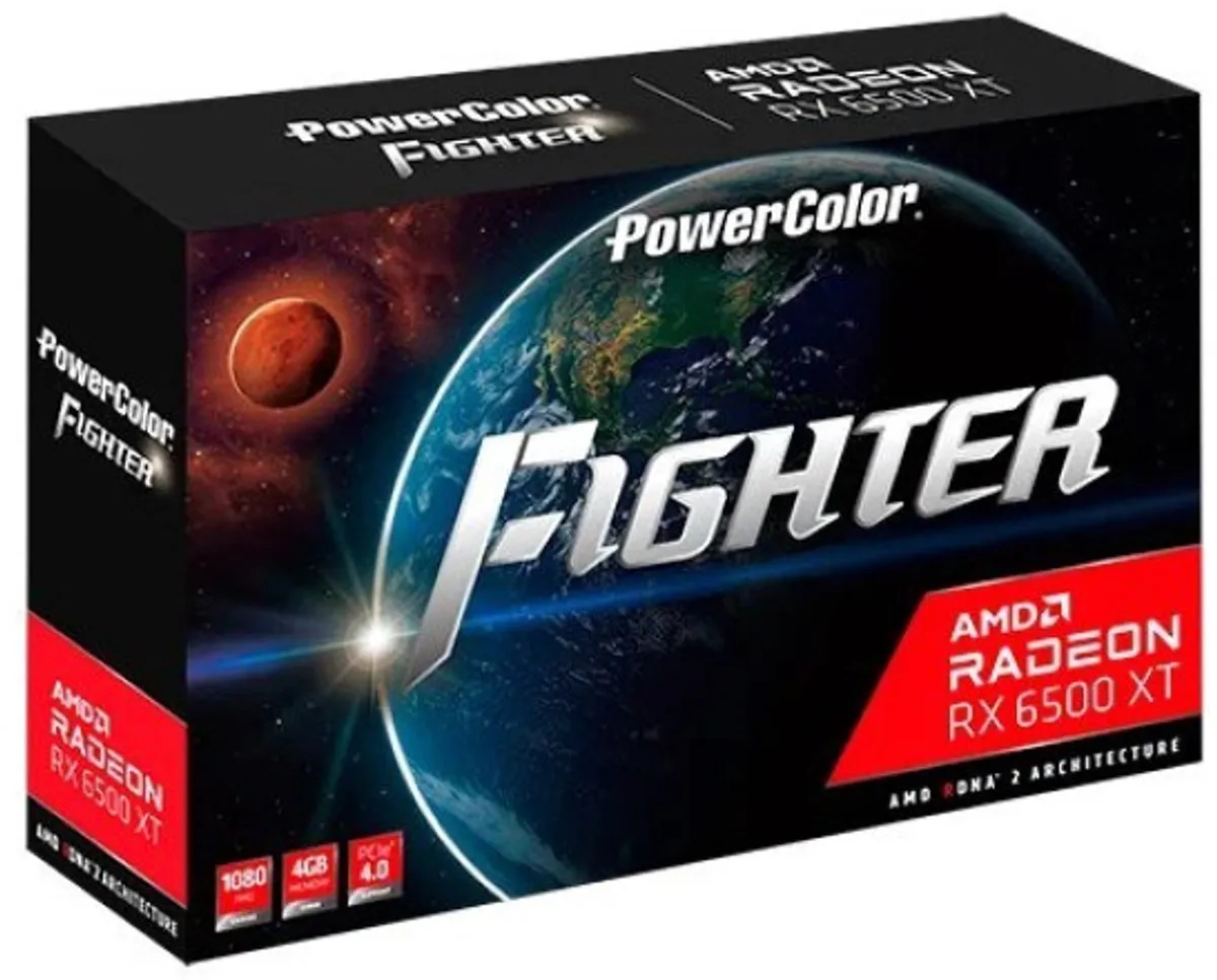 AMD PowerColor Fighter Radeon RX 6500 XT 4GB - Dual Fan