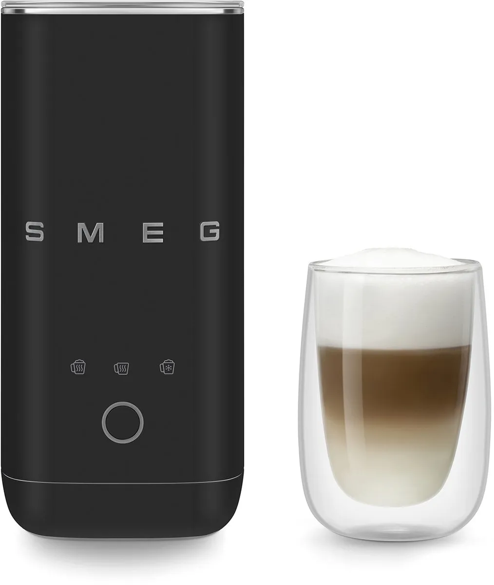Smeg MFF02BLMEU Melkopschuimer 500W - Mat Zwart