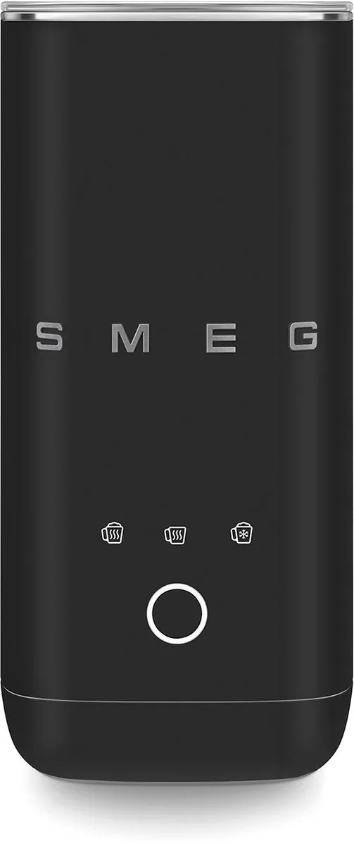 Smeg MFF02BLMEU Melkopschuimer 500W - Mat Zwart - afbeelding 6 van 6