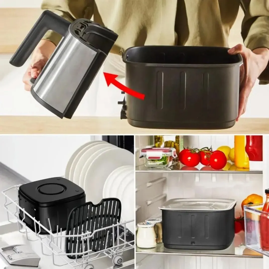 Tefal Easy Fry Smart & Silence XL EY572D Airfryer 1670W - 55 Programma's