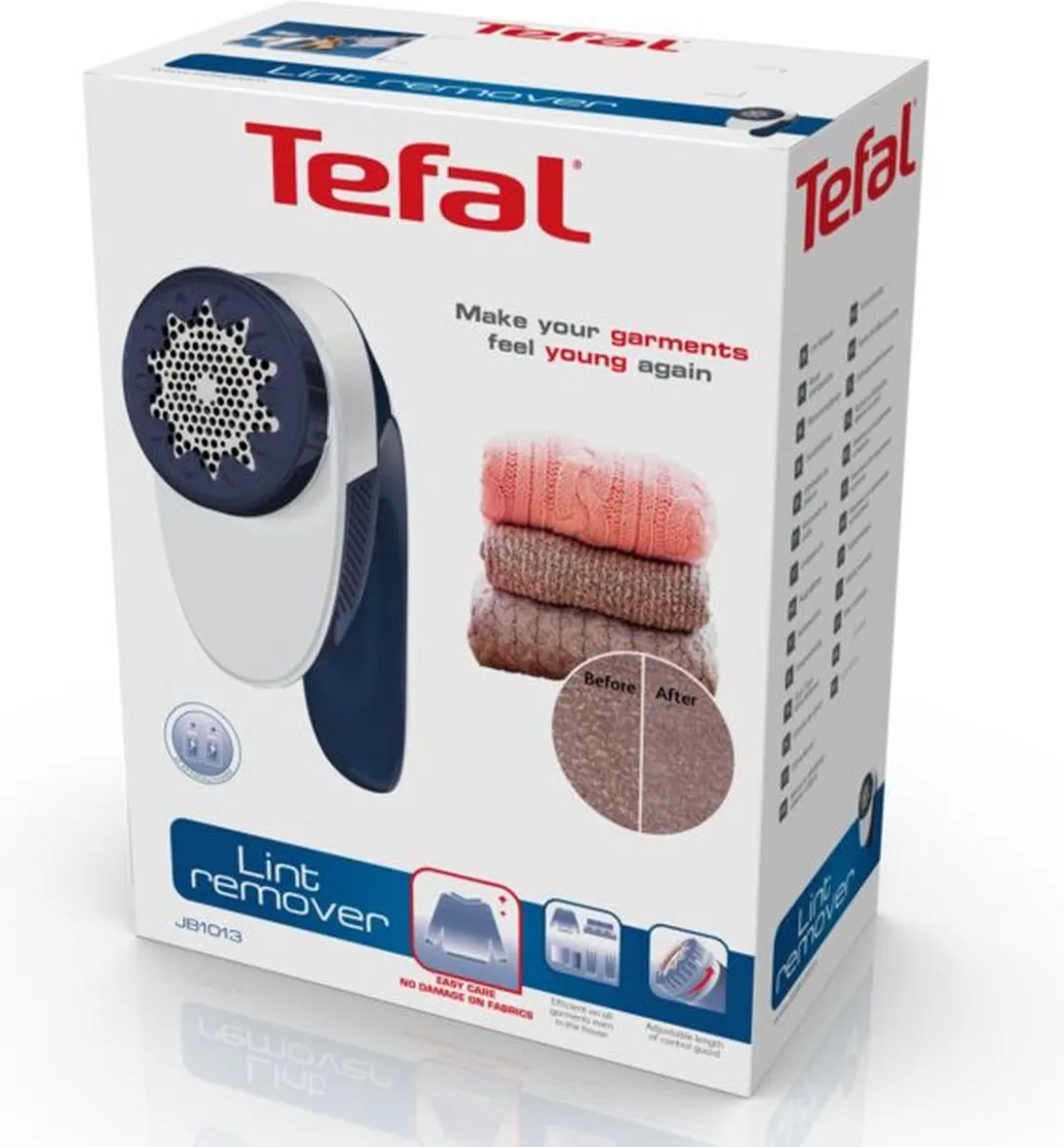 Tefal JB1013 Kledingontpluizer - Wit/Blauw - afbeelding 6 van 6