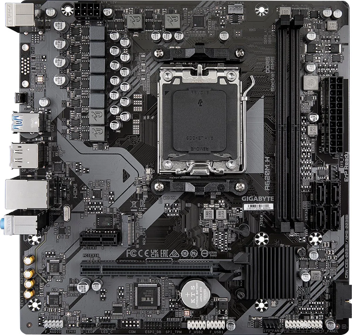 Gigabyte A620M H AM5 Moederbord - Micro-ATX