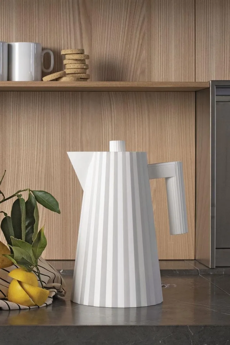 Alessi Plissé Waterkoker 1,7L - Wit