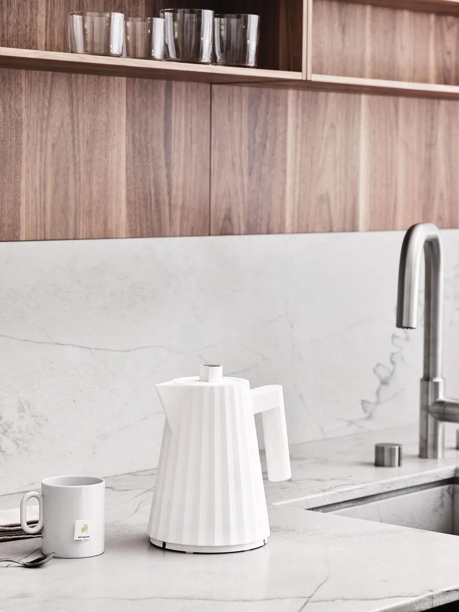 Alessi Plissé Waterkoker 1,7L - Wit