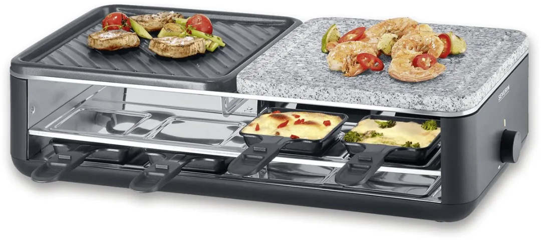 Severin Black Line RG 2366 Gourmetstel - 8 Personen - 1300W