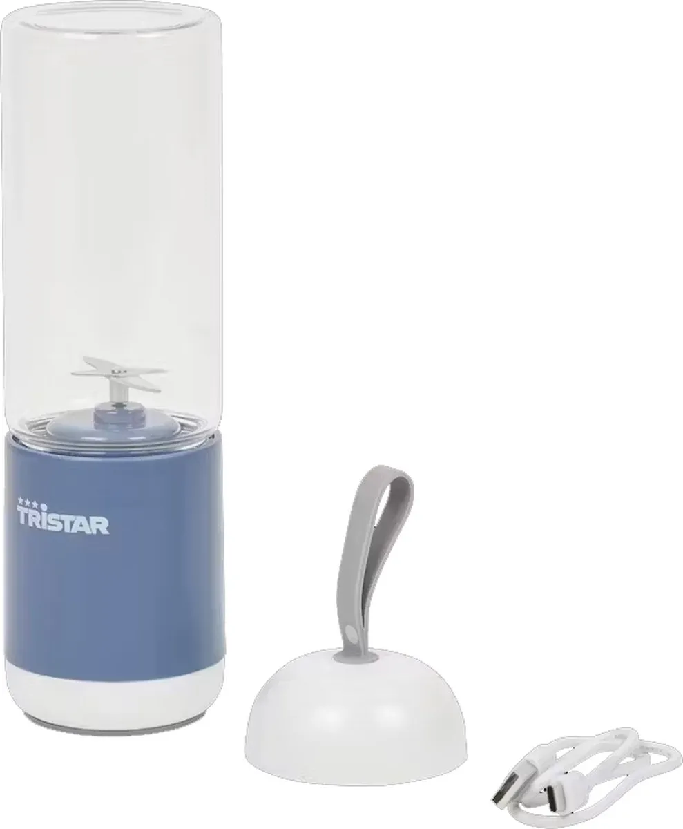Tristar Blender To Go 380ml - Blauw - USB Oplaadbaar