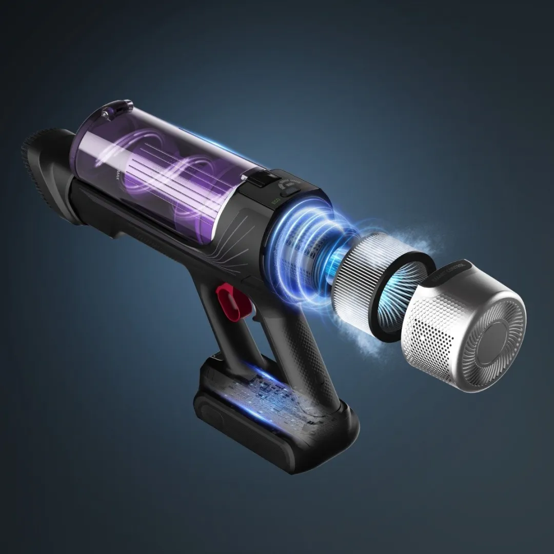 Rowenta X Force Flex 9.60 Steelstofzuiger Allergy - 100 Airwatts - Zwart/Paars