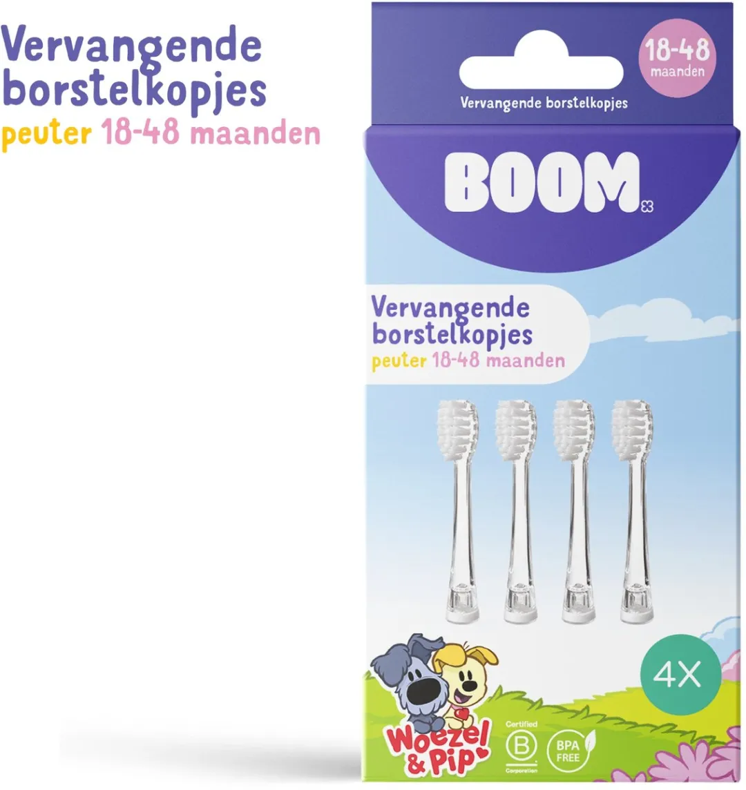 BOOMBRUSH Woezel & Pip Vervangborstels
