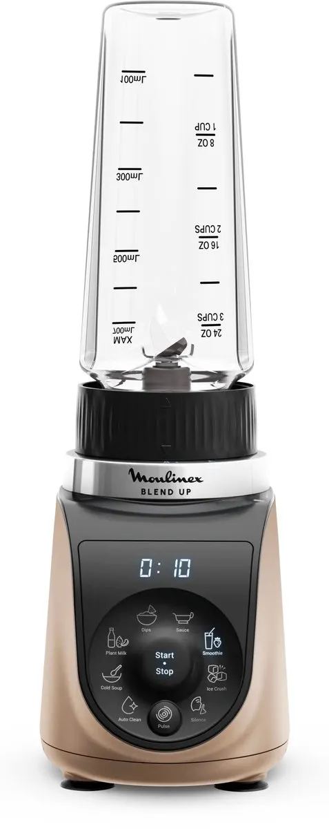 Moulinex Blend Up LM190AF0 Blender 1000W - 0,85L - Zwart/Goud