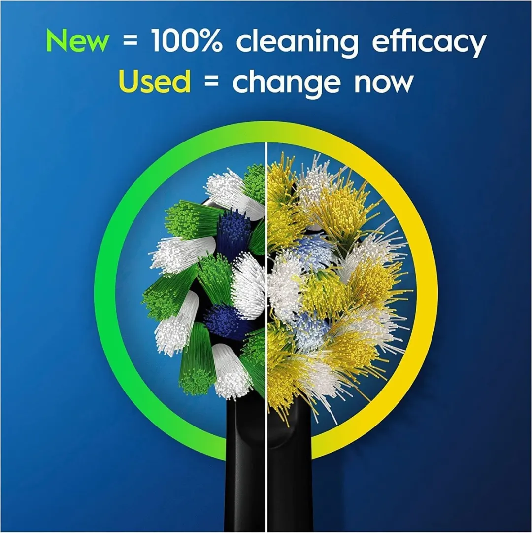 Oral-B Cross Action CleanMaximiser Opzetborstels - 10 Stuks - Zwart