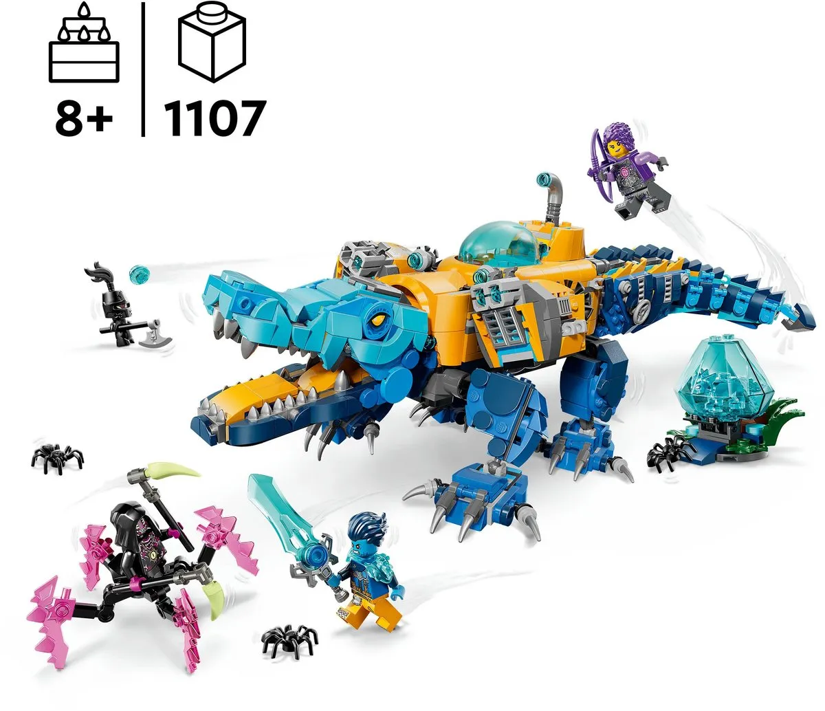 LEGO DREAMZzz Krokodil Onderzeeër 71512 - 3 Minifiguren - Multicolor