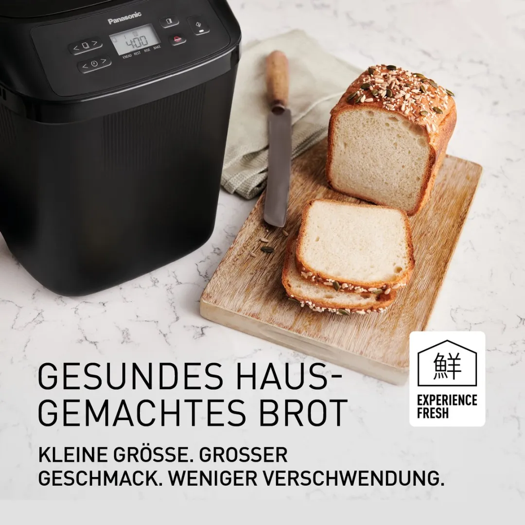 Panasonic SD-PN100KXE Broodbakmachine - 18 Programma's - 400ml - Zwart