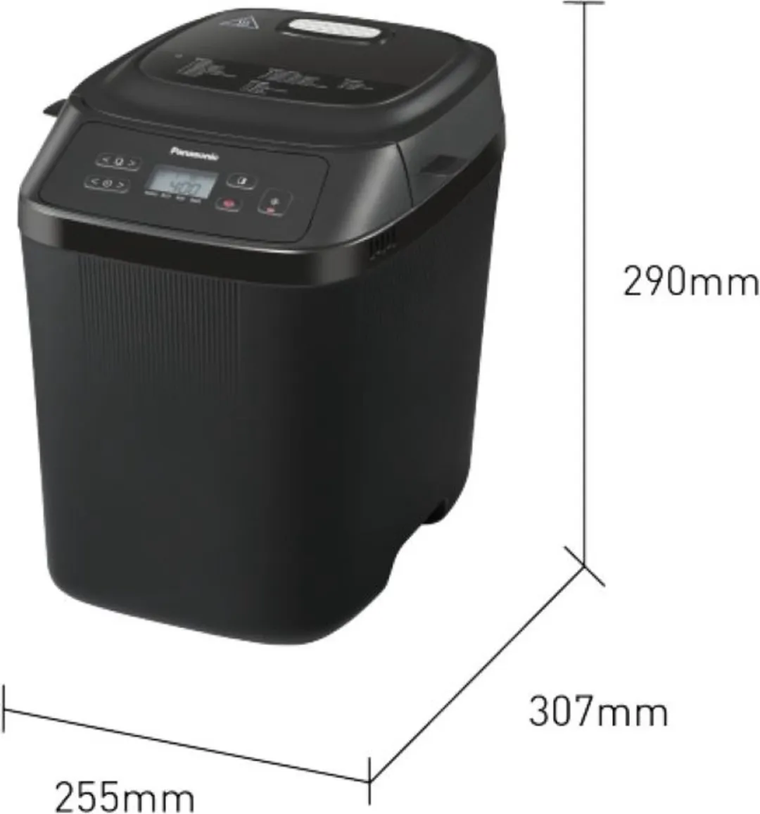 Panasonic SD-PN100KXE Broodbakmachine - 18 Programma's - 400ml - Zwart