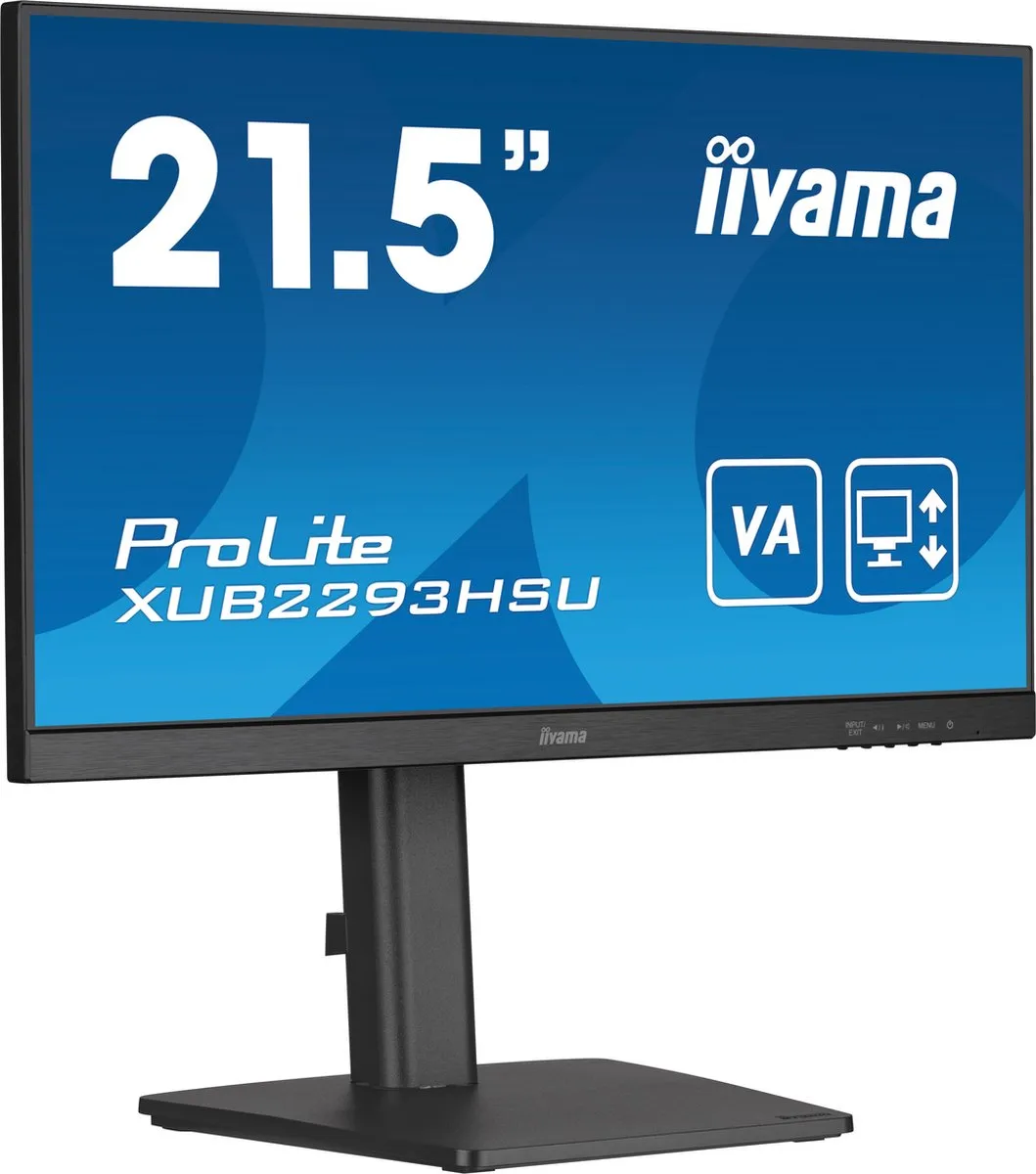 iiyama ProLite XUB2293HSU-B7 Monitor 21.5" IPS Full HD - 100Hz - Zwart - afbeelding 6 van 6