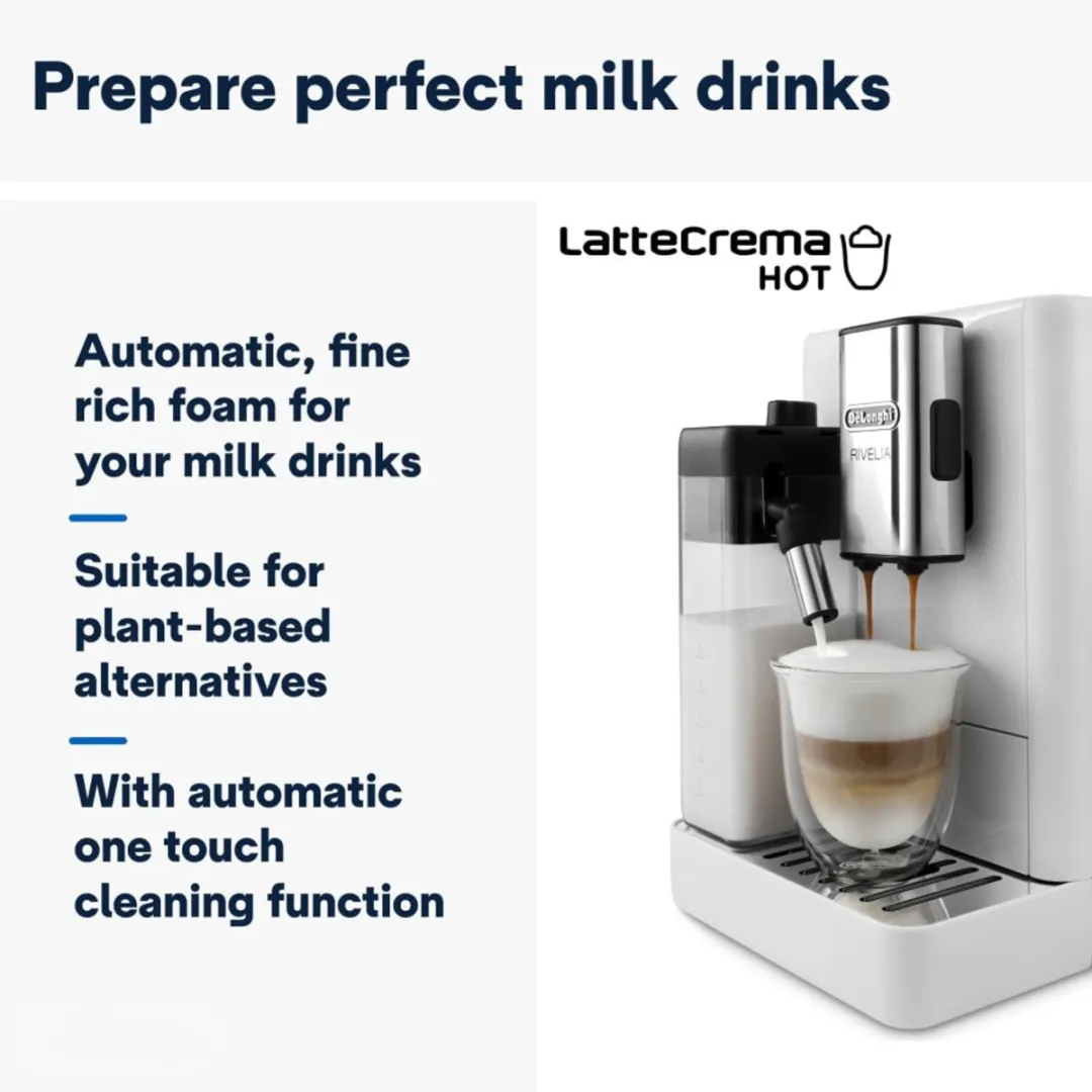 De'Longhi Rivelia EXAM440.55.W Volautomatische Koffiemachine - Wit