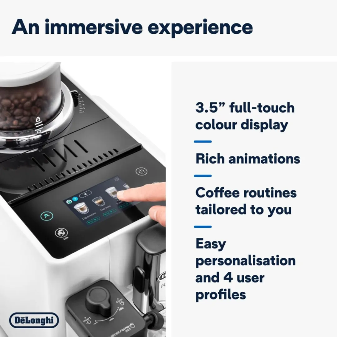 De'Longhi Rivelia EXAM440.55.W Volautomatische Koffiemachine - Wit