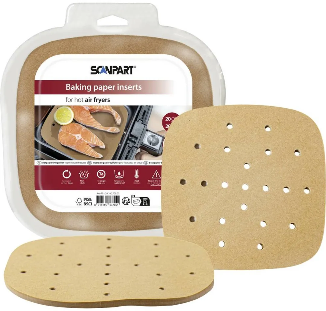 Scanpart Heteluchtfriteuspapier 20x20cm