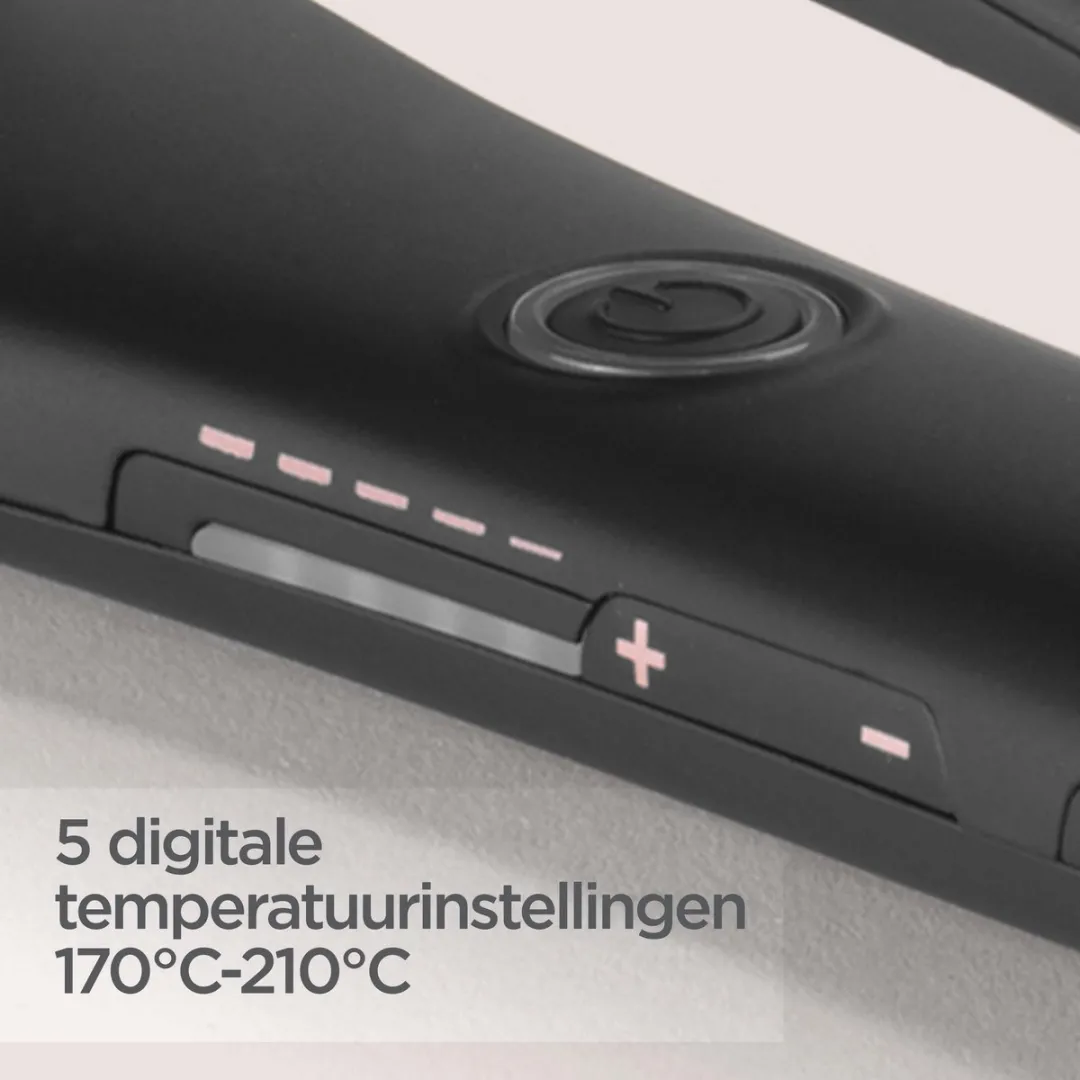 Babyliss Steam Luxe Styler ST596E Stoomstijltang 36mm - 5 standen - Zwart/roségoud