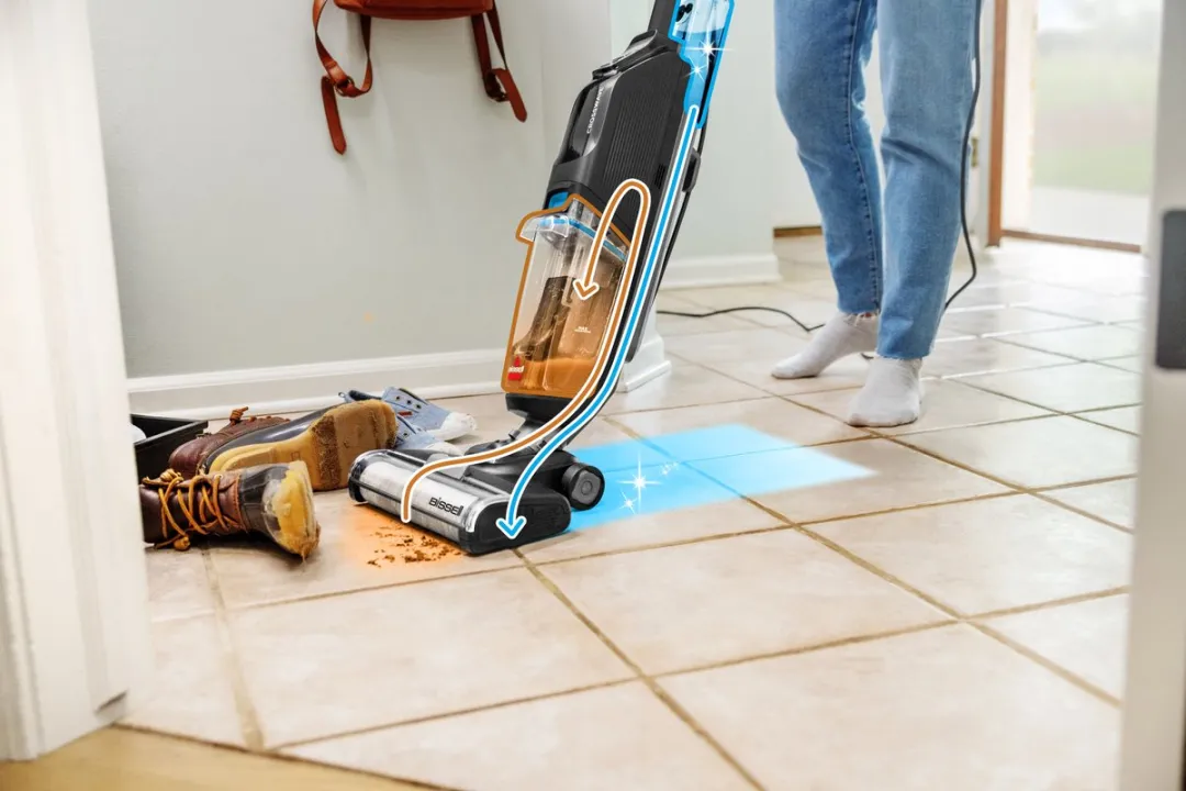 BISSELL CrossWave HF2 Pro HF2 Pro 3848N Stofzuiger/Dweil - 340W - Zwart/Blauw - afbeelding 6 van 6