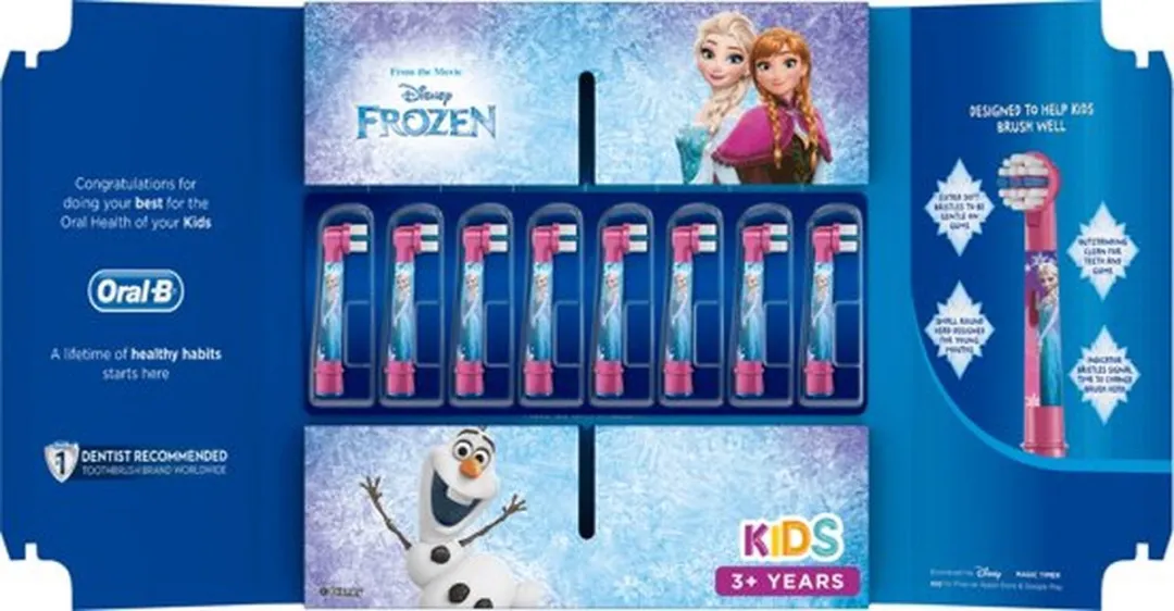 Oral-B Kids Disney Frozen Opzetborstels 8 Stuks - Roze