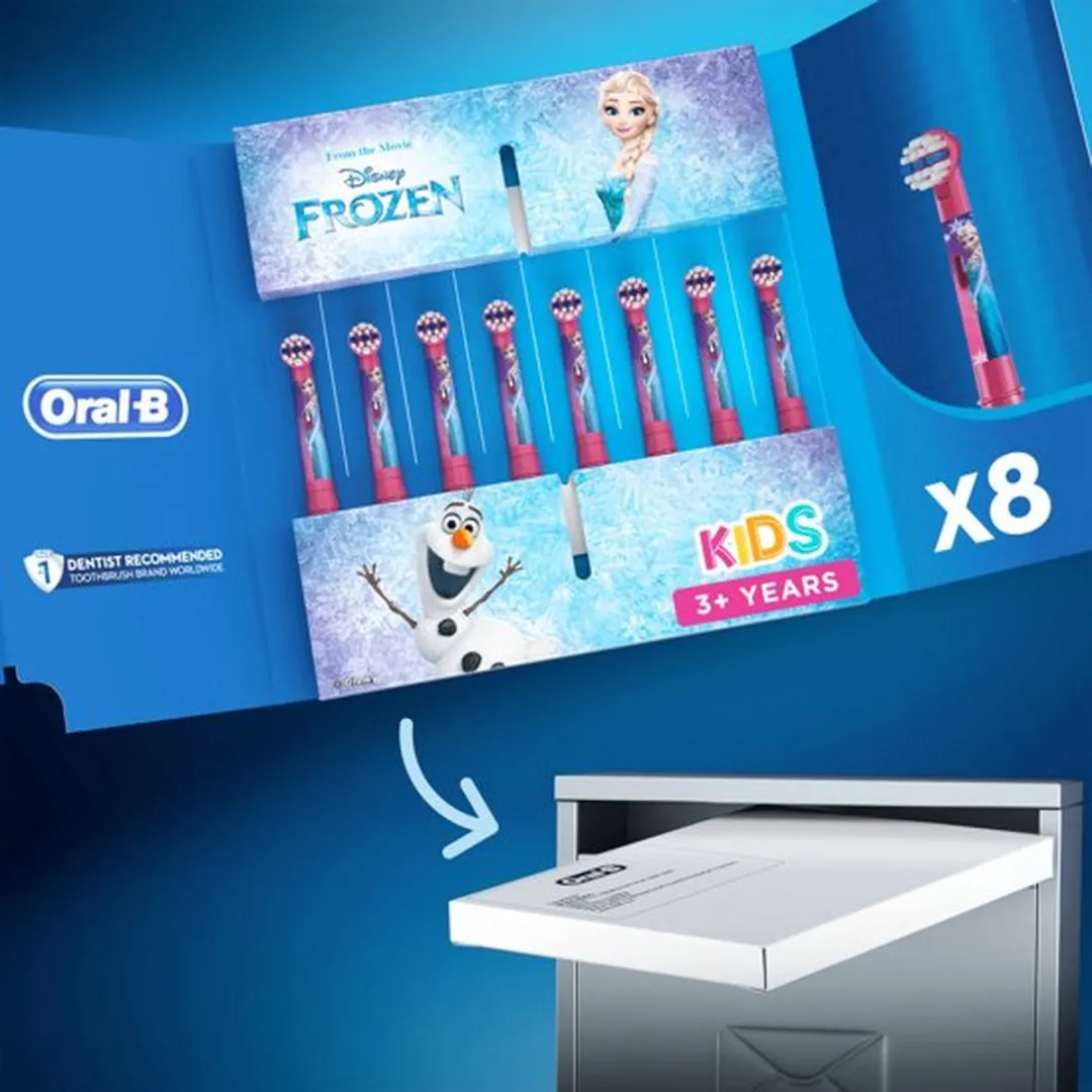 Oral-B Kids Disney Frozen Opzetborstels 8 Stuks - Roze