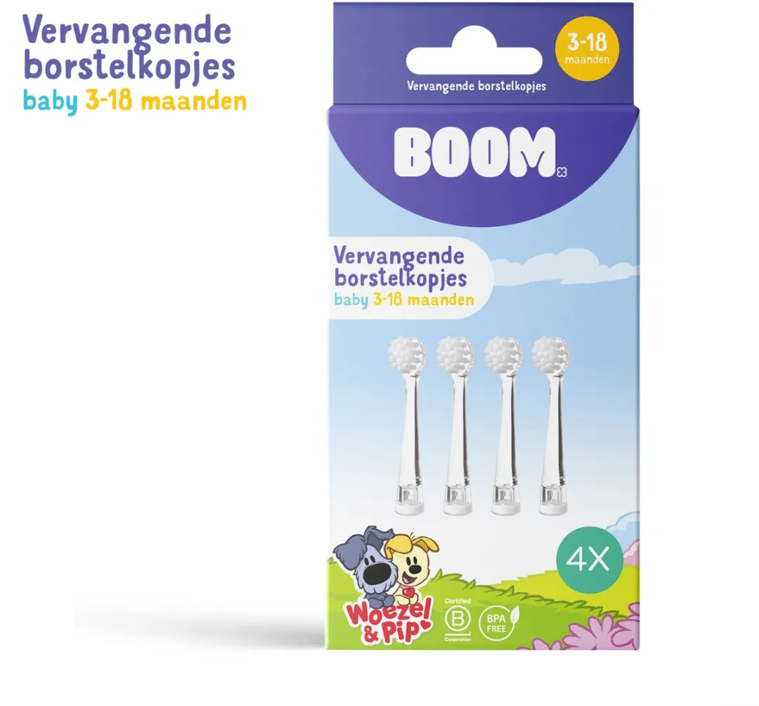 BoomBrush Woezel & Pip Vervangborstels