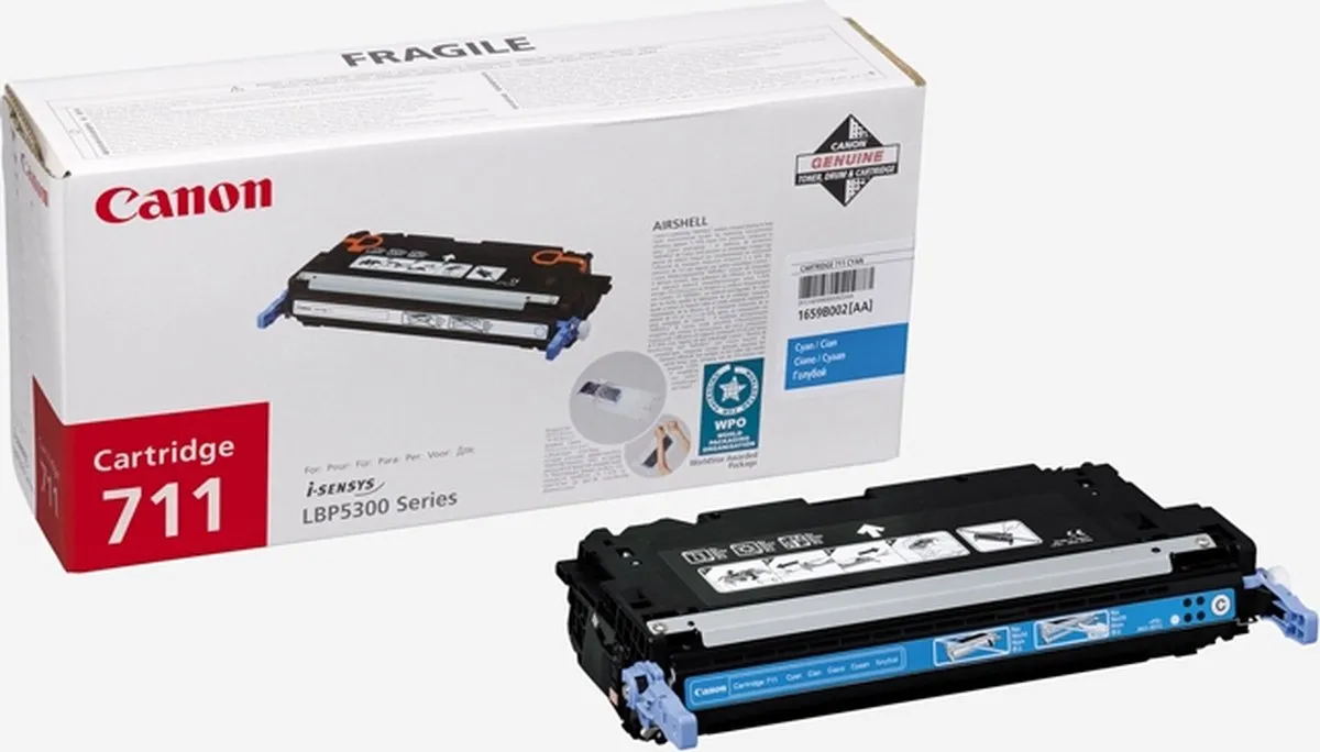 Canon 711 Tonercartridge Cyaan 6000 - 50034732