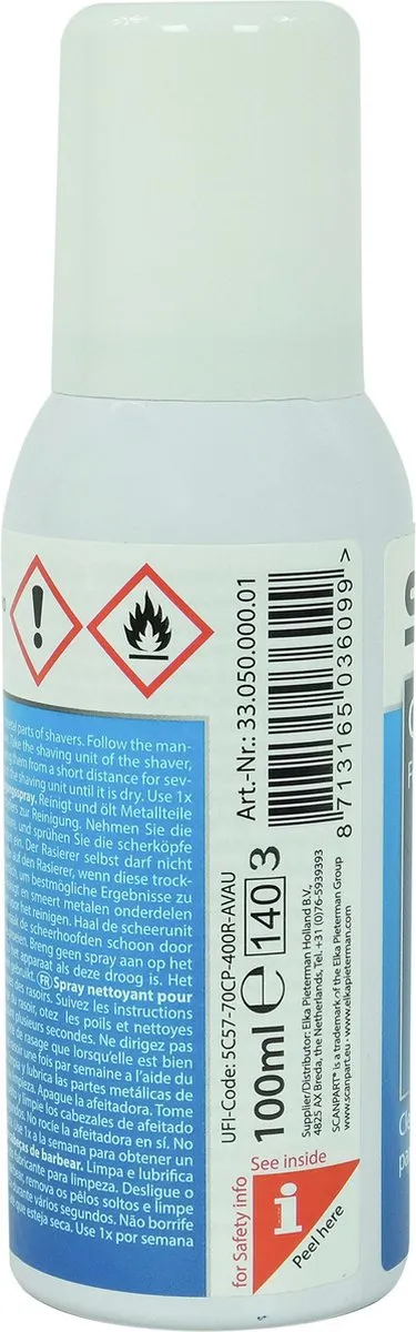 Scanpart Scheerbladenreiniger 100ml - o.a. Braun/Philips/Remington