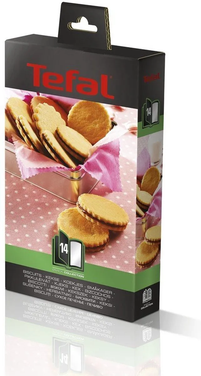Tefal Biscuitsplaat Snack Collection XA801412 - 2 Stuks - Zwart