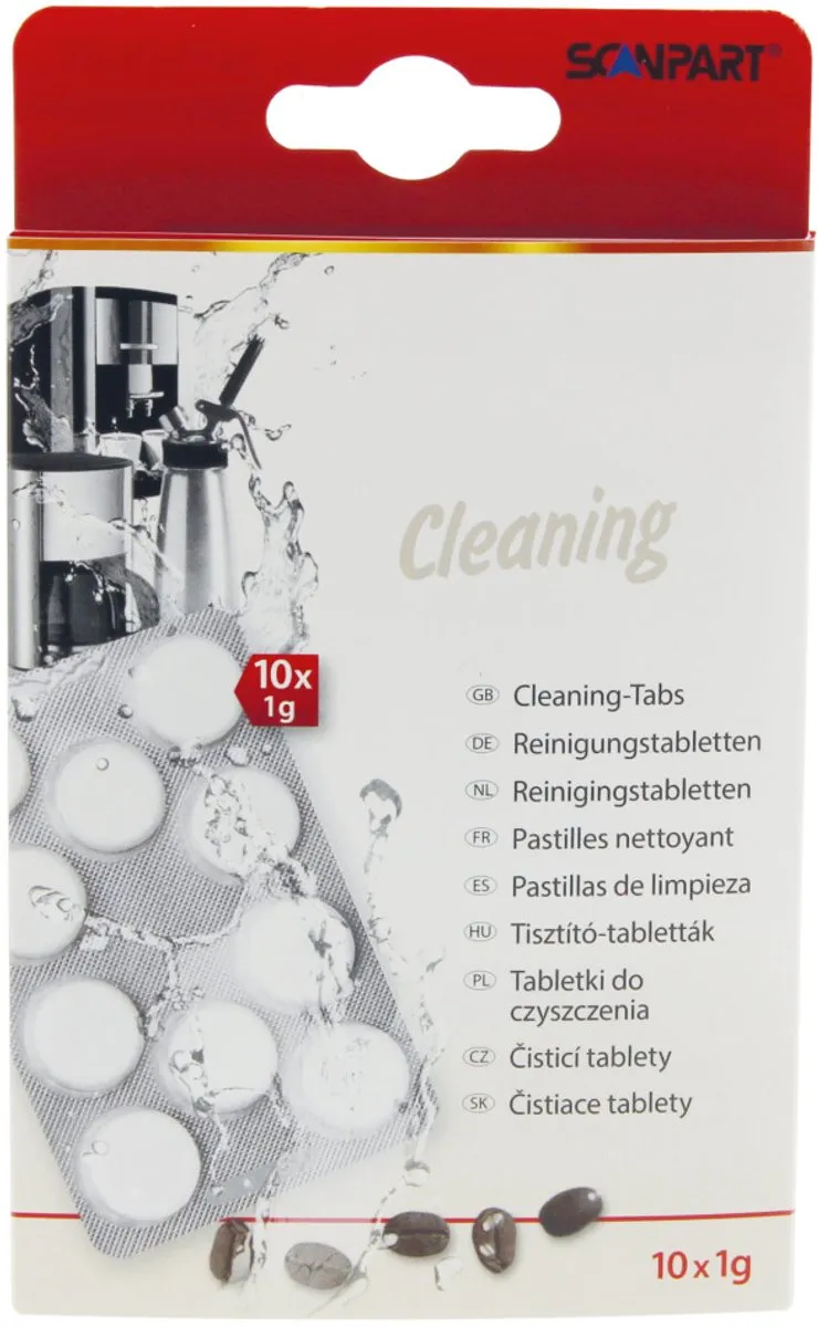 Scanpart Reinigingstabletten Espresso 10g - 10 Stuks